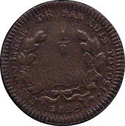 Mexico 1/8 Reales Seated Figure 1859 KM# 336 ESTADO LIBRE DE SAN LUIS POTOSI 1/8 LEY 1859 coin obverse Mexico 1/8 Reales Seated Figure 1859 KM# 336 ESTADO LIBRE DE SAN LUIS POTOSI 1/8 LEY 1859 coin obverse