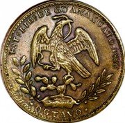Mexico 1/8 Reales (Hammer) KM# 328 EST LIB DE GUANAXUATO 1856 OCTAVO coin obverse Mexico 1/8 Reales (Hammer) KM# 328 EST LIB DE GUANAXUATO 1856 OCTAVO coin obverse