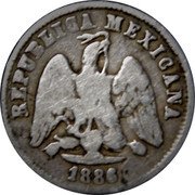 Mexico 10 Centavos Eagle. Circulation Coin 1886 KM# 403.4 REPUBLICA MEXICANA 1892 coin obverse Mexico 10 Centavos Eagle. Circulation Coin 1886 KM# 403.4 REPUBLICA MEXICANA 1892 coin obverse