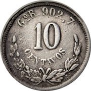 Mexico 10 Centavos Eagle. Circulation Coin 1893 KM# 403.5 GO S. 902,7 10 CENTAVOS coin reverse Mexico 10 Centavos Eagle. Circulation Coin 1893 KM# 403.5 GO S. 902,7 10 CENTAVOS coin reverse