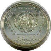 Mexico 10 Nuevos Pesos Piramide Del Castillo 1993 Proof KM# 676 ESTADOS UNIDOS MEXICANOS 5 ONZAS DE PLATA LEY 0.999 coin obverse Mexico 10 Nuevos Pesos Piramide Del Castillo 1993 Proof KM# 676 ESTADOS UNIDOS MEXICANOS 5 ONZAS DE PLATA LEY 0.999 coin obverse