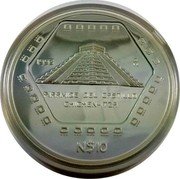 Mexico 10 Nuevos Pesos Piramide Del Castillo 1993 Proof KM# 676 PIRAMIDE DEL CASTILLO CHICHEN-ITZA N$10 1993 MO coin reverse Mexico 10 Nuevos Pesos Piramide Del Castillo 1993 Proof KM# 676 PIRAMIDE DEL CASTILLO CHICHEN-ITZA N$10 1993 MO coin reverse