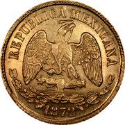 Mexico 10 Pesos Radiant Cap & Scales 1872 KM# 413.3 REPUBLICA MEXICANA 1872 coin obverse Mexico 10 Pesos Radiant Cap & Scales 1872 KM# 413.3 REPUBLICA MEXICANA 1872 coin obverse