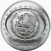 Mexico 10 Pesos Pyramid of the Sun 1997 KM# 623 ESTADOS UNIDOS MEXICANOS 5 ONZAS DE PLATA LEY 0.999 coin obverse Mexico 10 Pesos Pyramid of the Sun 1997 KM# 623 ESTADOS UNIDOS MEXICANOS 5 ONZAS DE PLATA LEY 0.999 coin obverse