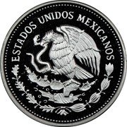 Mexico 100 Pesos FIFA World Cup. Player 1985 Proof KM# 505 ESTADOS UNIDOS MEXICANOS coin obverse Mexico 100 Pesos FIFA World Cup. Player 1985 Proof KM# 505 ESTADOS UNIDOS MEXICANOS coin obverse