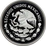 Mexico 100 Pesos FIFA World Cup. Goalkeeper 1986 Proof KM# 521 ESTADOS UNIDOS MEXICANOS coin obverse