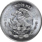 Mexico 100 Pesos 50th Anniversary of Nationalization of Oil Industry 1988 KM# 533 ESTADOS UNIDOS MEXICANOS coin obverse Mexico 100 Pesos 50th Anniversary of Nationalization of Oil Industry 1988 KM# 533 ESTADOS UNIDOS MEXICANOS coin obverse