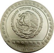 Mexico 100 Pesos Guerrero Aguila 1992 KM# 556 ESTADOS UNIDOS MEXICANOS 1 ONZA DE PLATA LEY 0.999 coin obverse Mexico 100 Pesos Guerrero Aguila 1992 KM# 556 ESTADOS UNIDOS MEXICANOS 1 ONZA DE PLATA LEY 0.999 coin obverse