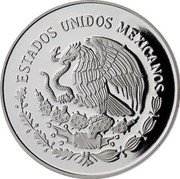 Mexico 100 Pesos Vaquita Porpoise 1992 Proof KM# 566 ESTADOS UNIDOS MEXICANOS coin obverse Mexico 100 Pesos Vaquita Porpoise 1992 Proof KM# 566 ESTADOS UNIDOS MEXICANOS coin obverse