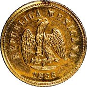 Mexico 2-1/2 Pesos Eagle. Circulation Coin 1888 KM# 411 REPUBLICA MEXICANA 1888 coin obverse Mexico 2-1/2 Pesos Eagle. Circulation Coin 1888 KM# 411 REPUBLICA MEXICANA 1888 coin obverse