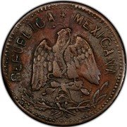 Mexico 2 Centavos Guerrero Revolutionary 1915 KM# 638 REPUBLICA MEXICANA coin obverse Mexico 2 Centavos Guerrero Revolutionary 1915 KM# 638 REPUBLICA MEXICANA coin obverse