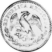 Mexico 2 Escudos Cap on Stick 1857 C CE KM# 380 REPUBLICA MEXICANA. coin obverse Mexico 2 Escudos Cap on Stick 1857 C CE KM# 380 REPUBLICA MEXICANA. coin obverse
