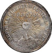 Mexico 2 Pesos Campo Morado Revolutionary 1915 Co Mo KM# 660 CO MO ORO 0595 REPUBLICA LIBERTAD JUSTICIA Y LEY coin reverse Mexico 2 Pesos Campo Morado Revolutionary 1915 Co Mo KM# 660 CO MO ORO 0595 REPUBLICA LIBERTAD JUSTICIA Y LEY coin reverse