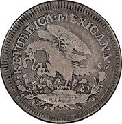 Mexico 2 Reales Radiant Cap 1824 KM# 373.1 REPUBLICA MEXICANA coin obverse Mexico 2 Reales Radiant Cap 1824 KM# 373.1 REPUBLICA MEXICANA coin obverse