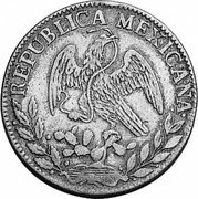 Mexico 2 Reales Radiant Cap 1828 KM# 374.5 REPUBLICA MEXICANA. coin obverse Mexico 2 Reales Radiant Cap 1828 KM# 374.5 REPUBLICA MEXICANA. coin obverse