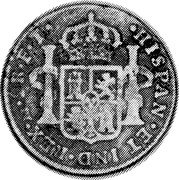 Mexico 2 Reales Insurgent Coin ND FT KM# 298 HISPAN ET IND REX MO RFT coin reverse