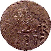 Mexico 2 Reales Insurgent Coin. LVS ND KM# A265 2 R 1812 coin reverse Mexico 2 Reales Insurgent Coin. LVS ND KM# A265 2 R 1812 coin reverse