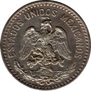 Mexico 20 Centavos Radiant Cap 1913 KM# 435 ESTADOS UNIDOS MEXICANOS coin obverse Mexico 20 Centavos Radiant Cap 1913 KM# 435 ESTADOS UNIDOS MEXICANOS coin obverse