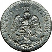 Mexico 20 Centavos Radiant Cap 1919 KM# 436 ESTADOS UNIDOS MEXICANOS coin obverse Mexico 20 Centavos Radiant Cap 1919 KM# 436 ESTADOS UNIDOS MEXICANOS coin obverse