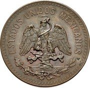 Mexico 20 Centavos National Arms 1935 KM# 437 ESTADOS UNIDOS MEXICANOS coin obverse Mexico 20 Centavos National Arms 1935 KM# 437 ESTADOS UNIDOS MEXICANOS coin obverse