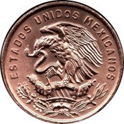 Mexico 20 Centavos Pyramid of the Sun 1971 KM# 440 ESTADOS UNIDOS MEXICANOS coin obverse Mexico 20 Centavos Pyramid of the Sun 1971 KM# 440 ESTADOS UNIDOS MEXICANOS coin obverse