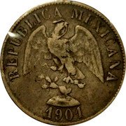 Mexico 20 Centavos Eagle 1901 KM# 405.2 REPUBLICA MEXICANA 1900 coin obverse Mexico 20 Centavos Eagle 1901 KM# 405.2 REPUBLICA MEXICANA 1900 coin obverse