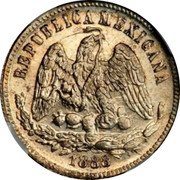 Mexico 25 Centavos Radiant Cap & Scales 1888 M KM# 406.1 REPUBLICA MEXICANA 1888 coin obverse Mexico 25 Centavos Radiant Cap & Scales 1888 M KM# 406.1 REPUBLICA MEXICANA 1888 coin obverse