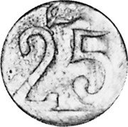 Mexico 25 Centavos Amecameca Revolutionary ND KM# 685 25 coin reverse Mexico 25 Centavos Amecameca Revolutionary ND KM# 685 25 coin reverse
