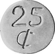 Mexico 25 Centavos ND KM# 684 Amecameca/Revolutionary Coinage 25 C coin reverse Mexico 25 Centavos ND KM# 684 Amecameca/Revolutionary Coinage 25 C coin reverse