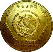 Mexico 25 Nuevos Pesos Jaina's Figure 1994 KM# 579 ESTADOS UNIDOS MEXICANOS 1/4 ONZA DE ORO LEY 0.999 coin obverse