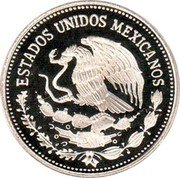 Mexico 25 Pesos FIFA World Cup 1985 Proof KM# 503 ESTADOS UNIDOS MEXICANOS coin obverse Mexico 25 Pesos FIFA World Cup 1985 Proof KM# 503 ESTADOS UNIDOS MEXICANOS coin obverse