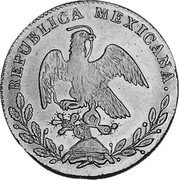 Mexico 4 Escudos Cap on Stick and Open Book 1862 KM# 381.8 REPUBLICA MEXICANA. coin obverse Mexico 4 Escudos Cap on Stick and Open Book 1862 KM# 381.8 REPUBLICA MEXICANA. coin obverse