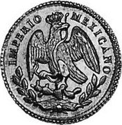 Mexico 5 Centavos Eagle. Circulation Coin 1865 Z KM# 385.3 IMPERIO MEXICANO coin obverse Mexico 5 Centavos Eagle. Circulation Coin 1865 Z KM# 385.3 IMPERIO MEXICANO coin obverse