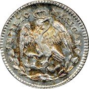 Mexico 5 Centavos Eagle. Circulation Coin 1866 G KM# 385 IMPERIO MEXICANO coin obverse Mexico 5 Centavos Eagle. Circulation Coin 1866 G KM# 385 IMPERIO MEXICANO coin obverse