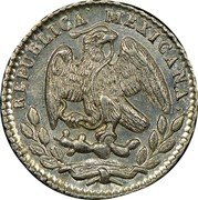 Mexico 5 Centavos Radiant Cap 1868 KM# 397 REPUBLICA MEXICANA coin obverse Mexico 5 Centavos Radiant Cap 1868 KM# 397 REPUBLICA MEXICANA coin obverse