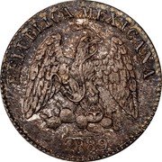Mexico 5 Centavos Eagle. Circulation Coin 1889 KM# 398.4 REPUBLICA MEXICANA 1892 coin obverse Mexico 5 Centavos Eagle. Circulation Coin 1889 KM# 398.4 REPUBLICA MEXICANA 1892 coin obverse