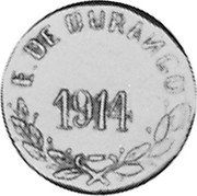Mexico 5 Centavos Durango Revolutionary 1914 KM# 632 E. DE DURANGO coin obverse