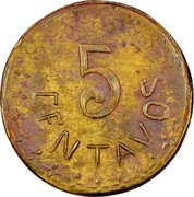 Mexico 5 Centavos Durango Revolutionary 1914 KM# 631a 5 CENTAVOS coin reverse Mexico 5 Centavos Durango Revolutionary 1914 KM# 631a 5 CENTAVOS coin reverse