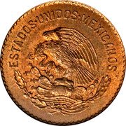 Mexico 5 Centavos Circulation Coin 1942 KM# 424 ESTADOS UNIDOS MEXICANOS coin obverse Mexico 5 Centavos Circulation Coin 1942 KM# 424 ESTADOS UNIDOS MEXICANOS coin obverse