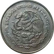 Mexico 5 Centavos Eagle. Circulation Coin 2000 KM# 546 ESTADOS UNIDOS MEXICANOS coin obverse Mexico 5 Centavos Eagle. Circulation Coin 2000 KM# 546 ESTADOS UNIDOS MEXICANOS coin obverse