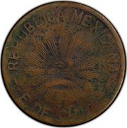Mexico 5 Centavos Chihuahua Revolutionary 1915 KM# 614c REPUBLICA MEXICANO... coin reverse Mexico 5 Centavos Chihuahua Revolutionary 1915 KM# 614c REPUBLICA MEXICANO... coin reverse