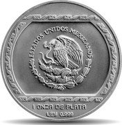 Mexico 5 Nuevos Pesos Carita Sonriente 1993 KM# 584 ESTADOS UNIDOS MEXICANOS 1 ONZA DE PLATA LEY 0.999 coin obverse Mexico 5 Nuevos Pesos Carita Sonriente 1993 KM# 584 ESTADOS UNIDOS MEXICANOS 1 ONZA DE PLATA LEY 0.999 coin obverse