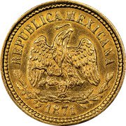Mexico 5 Pesos Radiant Cap & Scales 1871 Go S KM# 412.4 REPUBLICA MEXICANA 1871 coin obverse Mexico 5 Pesos Radiant Cap & Scales 1871 Go S KM# 412.4 REPUBLICA MEXICANA 1871 coin obverse