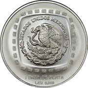 Mexico 5 Pesos Figure of a Wrestler 1996 KM# 597 ESTADOS UNIDOS MEXICANOS 1 ONZA DE PLATA LEY 0.999 coin obverse Mexico 5 Pesos Figure of a Wrestler 1996 KM# 597 ESTADOS UNIDOS MEXICANOS 1 ONZA DE PLATA LEY 0.999 coin obverse