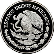 Mexico 5 Pesos Wolf 1998 Proof KM# 627 ESTADOS UNIDOS MEXICANOS coin obverse Mexico 5 Pesos Wolf 1998 Proof KM# 627 ESTADOS UNIDOS MEXICANOS coin obverse