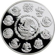 Mexico 5 Pesos Butterfly 1999 Mo Proof KM# 630 ESTADOS UNIDOS MEXICANOS coin obverse Mexico 5 Pesos Butterfly 1999 Mo Proof KM# 630 ESTADOS UNIDOS MEXICANOS coin obverse