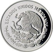 Mexico 5 Pesos Centennial of Navy School 1999 Proof KM# 635 ESTADOS UNIDOS MEXICANOS coin obverse