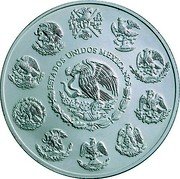 Mexico 5 Pesos American River Crocodile 2000 KM# 655 ESTADOS UNIDOS MEXICANOS coin obverse Mexico 5 Pesos American River Crocodile 2000 KM# 655 ESTADOS UNIDOS MEXICANOS coin obverse