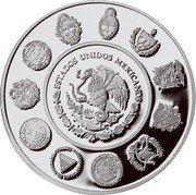 Mexico 5 Pesos Man and Horses 2000 Proof KM# 670 ESTADOS UNIDOS MEXICANOS coin obverse Mexico 5 Pesos Man and Horses 2000 Proof KM# 670 ESTADOS UNIDOS MEXICANOS coin obverse