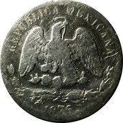 Mexico 50 Centavos Radiant Cap & Scales 1876 KM# 407.5 REPUBLICA MEXICANA 1876 coin obverse Mexico 50 Centavos Radiant Cap & Scales 1876 KM# 407.5 REPUBLICA MEXICANA 1876 coin obverse